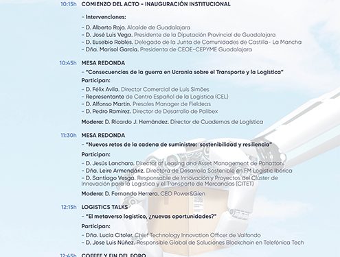 Sostenibilidad, innovación y crisis internacional, en el foco del III Foro ‘Logistics Spain’ Guadalajara