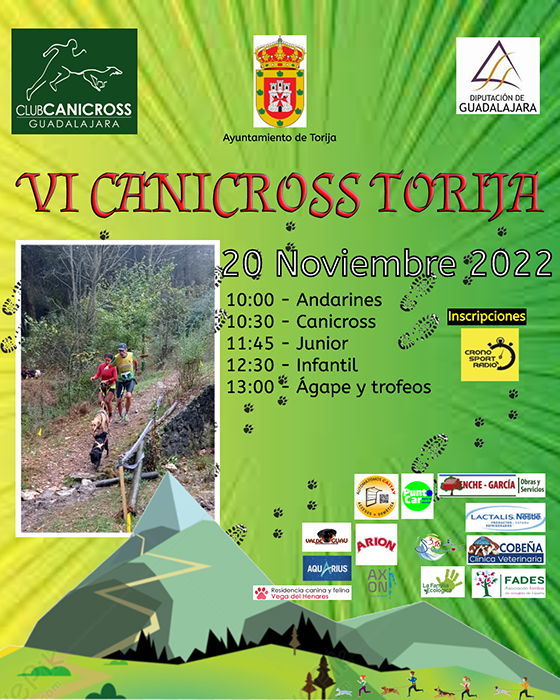 El XIV Circuito Provincial de Canicross comienza el domingo 20 de noviembre en Torija