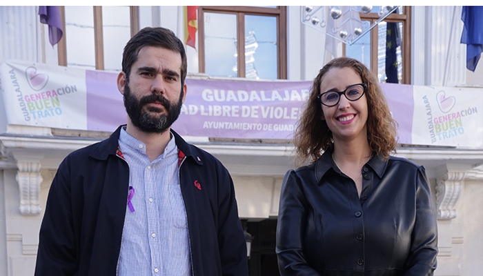 PSOE y UP unen fuerzas en Guadalajara para seguir concienciando contra la violencia de género frente a grupos que como VOX niegan su existencia