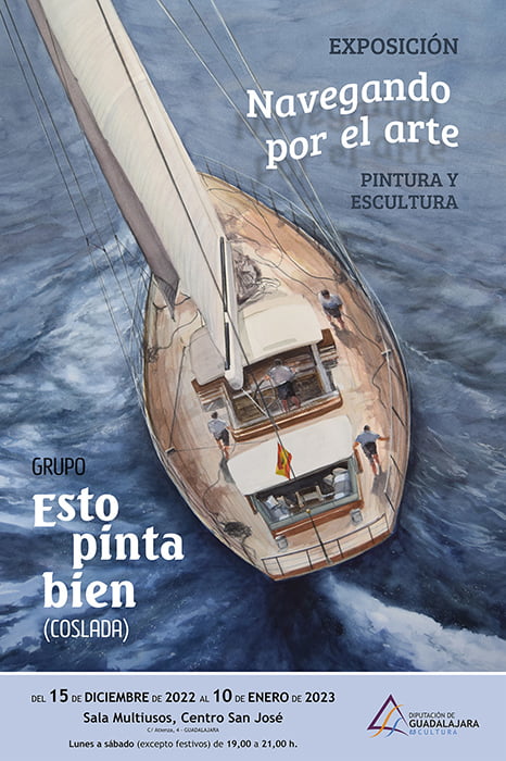 Este jueves se abre la exposición colectiva de pintura y escultura “Navegando por el arte” en la Sala Multiusos de la Diputación de Guadalajara