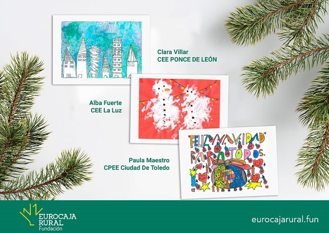 Fundación Eurocaja Rural falla los dibujos ganadores del certamen 'Tiempo de Navidad'