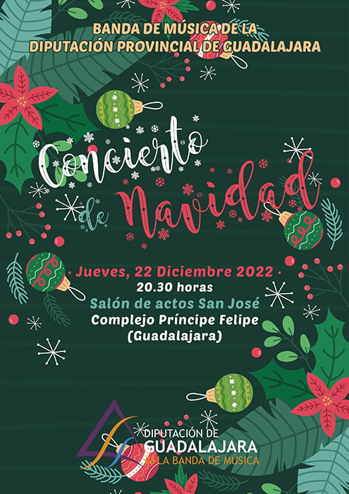 La Banda de Música de la Diputación de Guadalajara ofrecerá este jueves su Concierto de Navidad