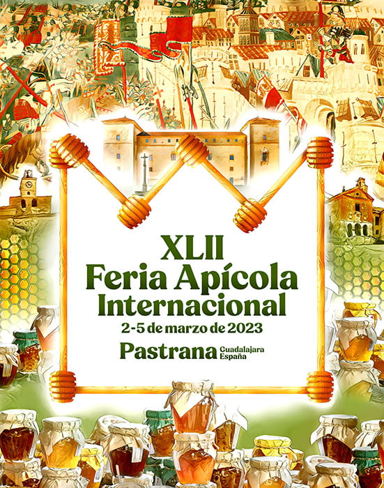 Un diseño inspirado en los Tapices de Pastrana será el cartel anunciador de la XLII Feria Apícola Internacional