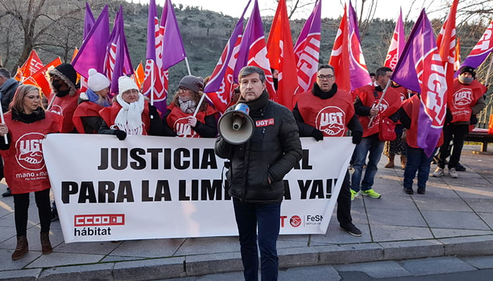 CCOO y UGT exigen a la Junta que se implique activamente y que intervenga para resolver el conflicto del convenio del sector Limpieza en Castilla-La Mancha