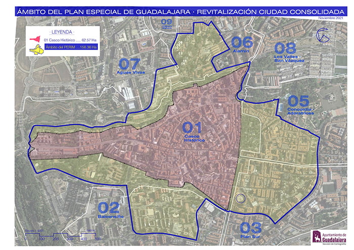 Presentada la hoja de ruta de participación ciudadana para el Plan Especial de Reforma Interior y Mejora de la Ciudad Consolidada de Guadalajara