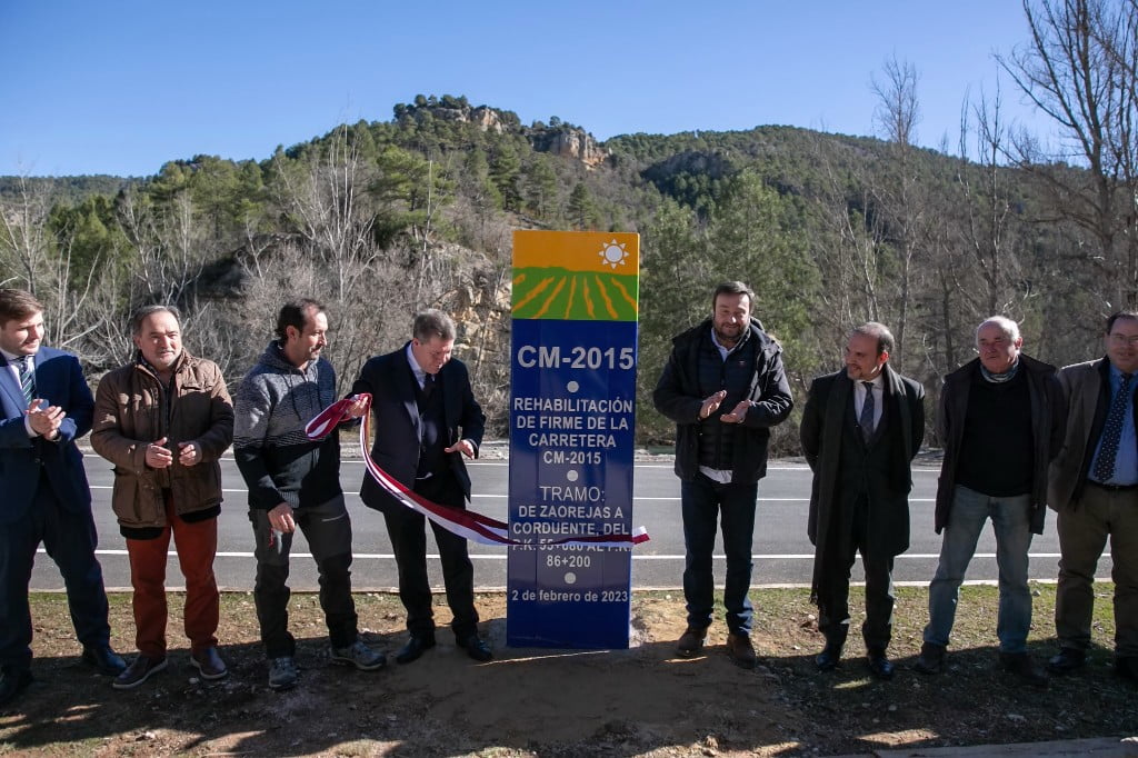 Inaugurada la rehabilitación de la carretera CM-2015 entre Zaorejas y Corduente