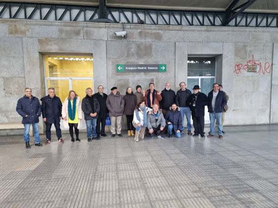 Activistas por el tren Madrid-Cuenca-Valencia