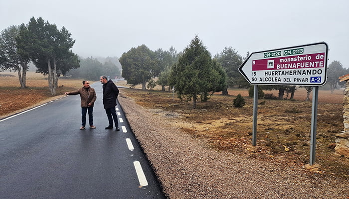 Las actuaciones del Gobierno regional suman 154 kilómetros mejorados en la red de carreteras del Señorío de Molina de Aragón en esta legislatura