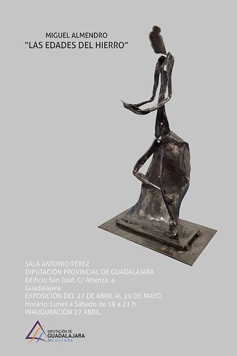 Este jueves se abre la exposición de esculturas de Miguel Almendro en la Sala de Arte de la Diputación de Guadalajara