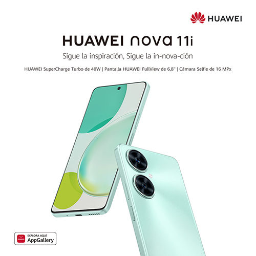 Huawei lanza la última incorporación a la familia nova en 2023 con HUAWEI nova 11i