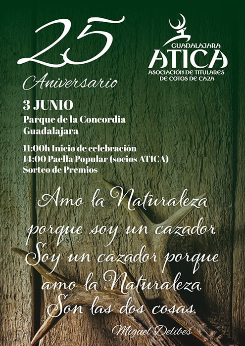 ATICA Guadalajara celebra su 25 aniversario este sábado en el parque de La Concordia