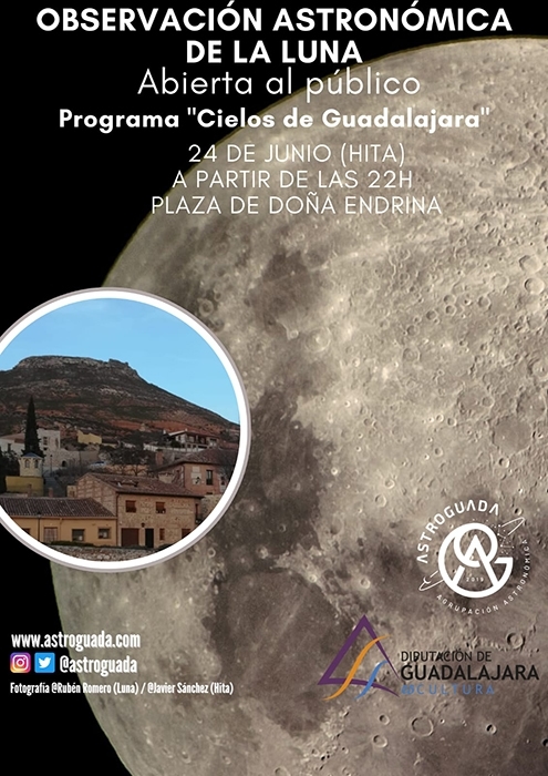 Diputación y Astroguada organizan una observación astronómica pública en Hita el sábado 24 de junio