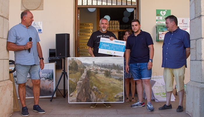 La armonía de color y la perspectiva se impusieron en el XX Concurso de Pintura Rápida ‘Villa de Trillo’