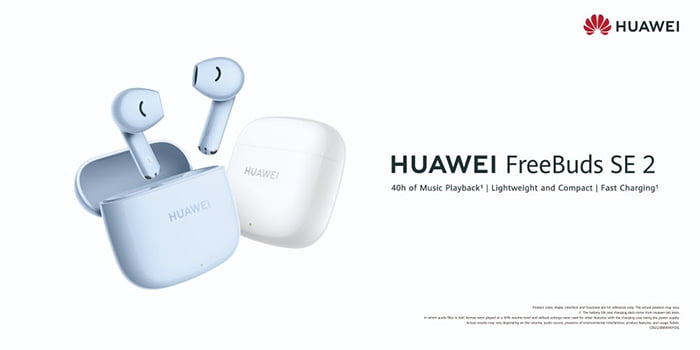 Huawei lanza los FreeBuds SE 2, los auriculares TWS, ligeros y compactos, con hasta 40 horas de batería