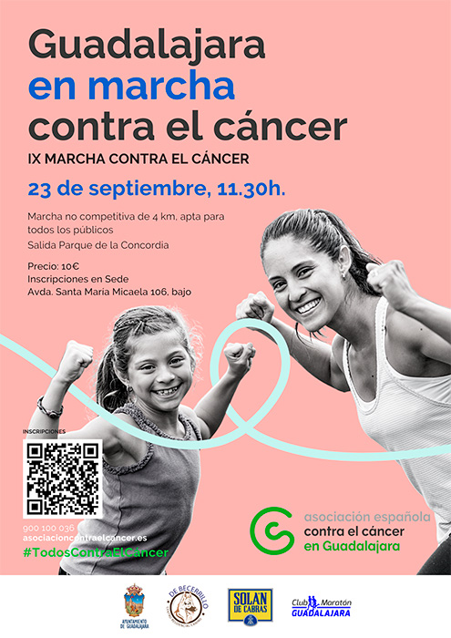 La Asociación Española Contra el Cáncer celebra su novena edición de ‘En marcha contra el cáncer’ en Guadalajara
