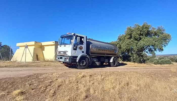 Las cisternas de Diputación de Guadalajara han servido 4.523 m3 de agua a 53 pueblos durante el mes de agosto