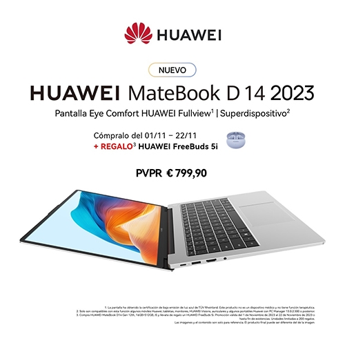 Huawei lanza el nuevo MateBook D 14 innovación en rendimiento, conectividad y experiencia de usuario inteligente