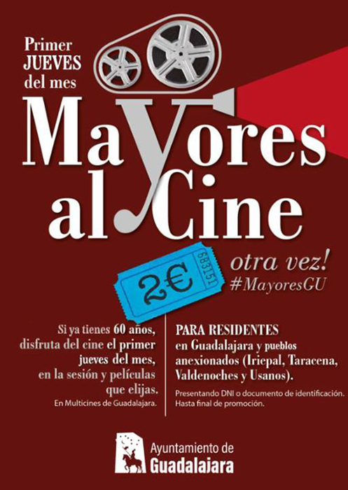 'Mayores al cine' regresa este jueves, 7 de diciembre, a Guadalajara