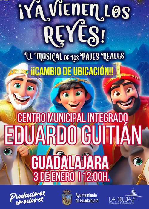 El musical infantil programado para este miércoles en Guadalajara se traslada al salón de actos del CMI