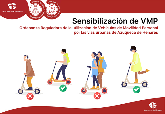 Nueva campaña sobre los Vehículos de Movilidad Personal en los institutos de Azuqueca